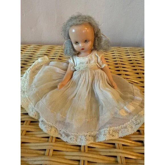 Vintage 40's Plastic Nancy Ann Story Book Doll AS IS TLC 5" - Picture 14 of 15